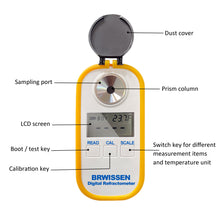 Загрузить изображение в средство просмотра галереи, BRWISSEN Digital Refractometer 5-in-1 Antifreeze Coolant Diesel Exhaust Fluid DEF Tester - Urea Concentration, Antifreeze &amp; Car Windshield Washer Fluid Freeze Point Detector
