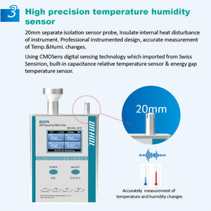 BLATN BR-HOL-1210 Formaldehyd PM1.0 PM2.5 PM10 air quality monitor - blatn shop